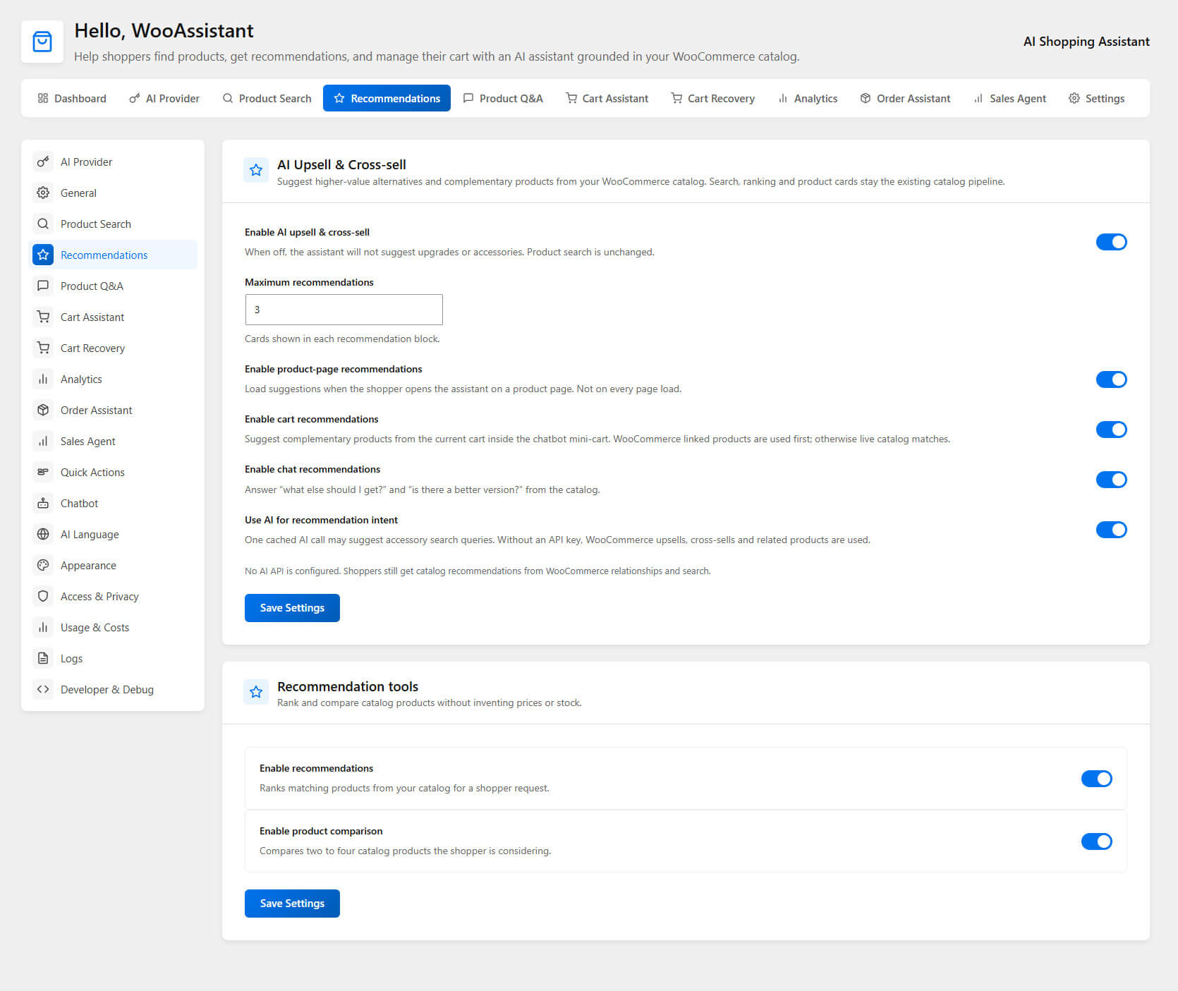 Recommendations